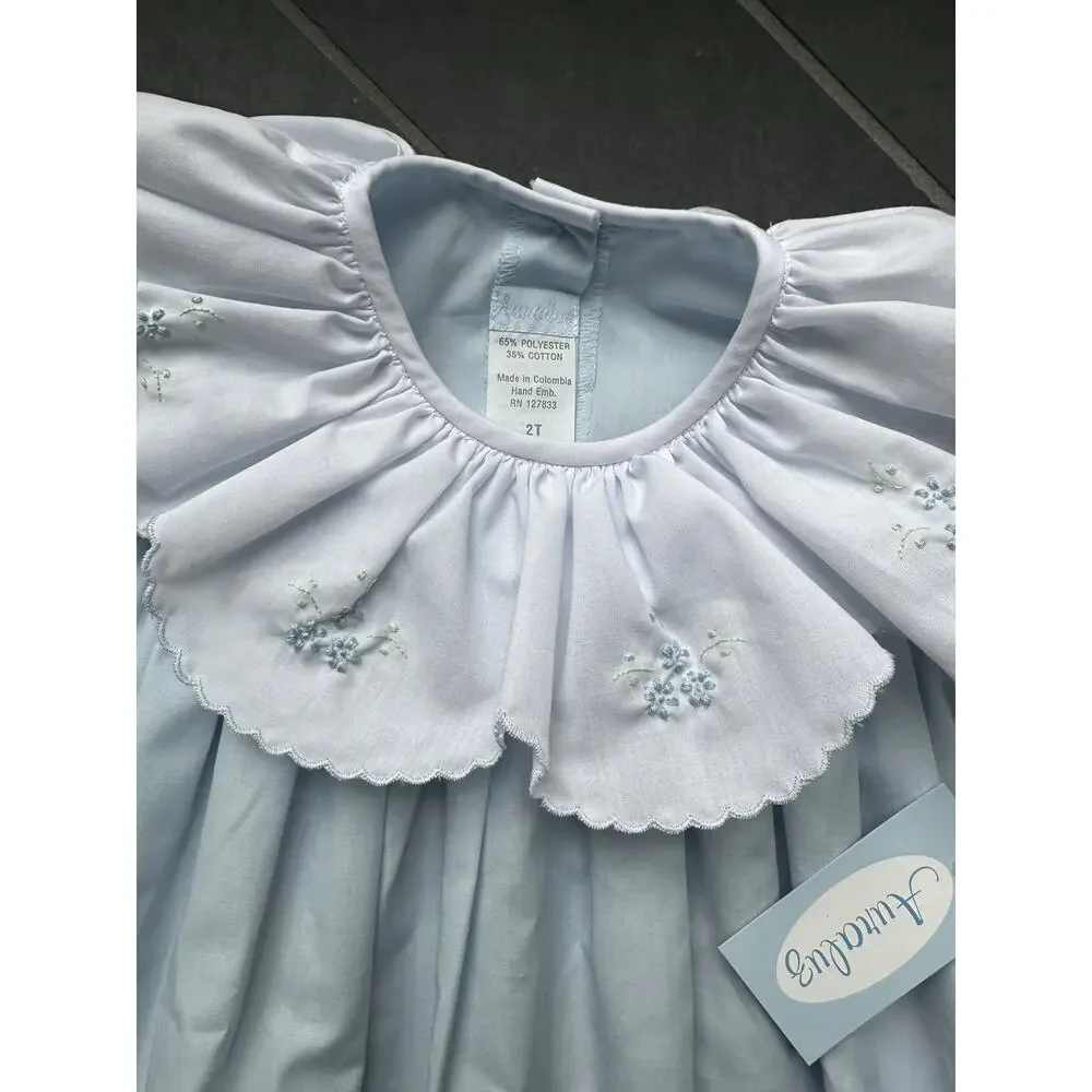 NWT Auraluz Ruffle Collar Dress 2T - Picture 3 of 3